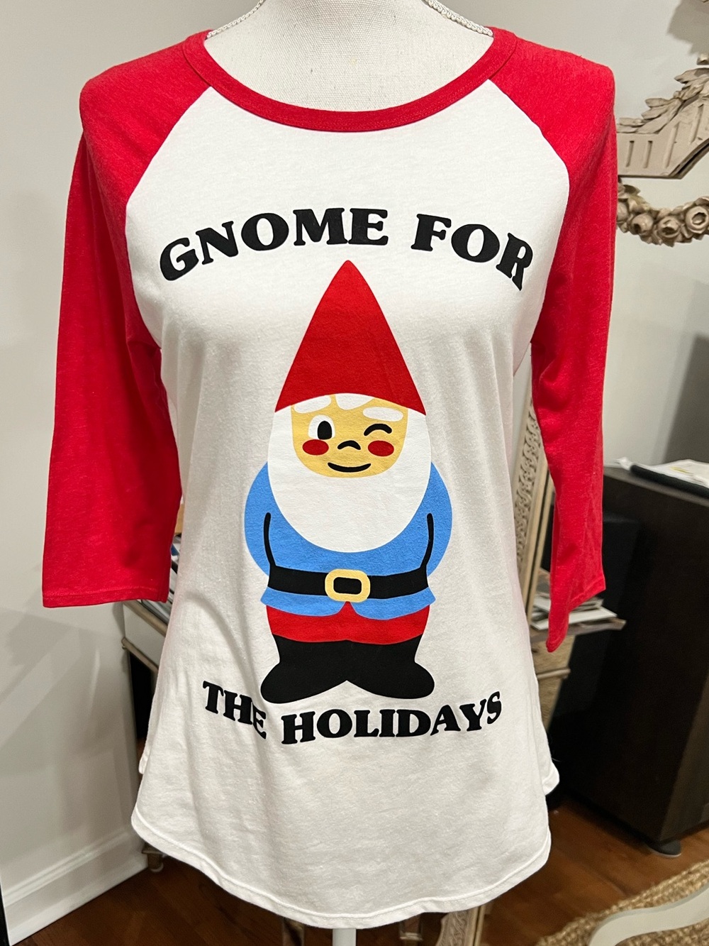 Holiday T-shirt Gnome For The Holidays - Picture 1 of 6
